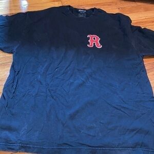 Mens RAW New England faded black t shirt some spots on the back XL see pics.